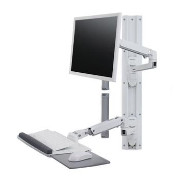 Ergotron LX Wall Mount System monteringssett - Patented Constant Force Technology - for LCD-skjerm / tastatur / mus - hvit (45-551-216)