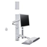 Ergotron LX Wall Mount System monteringssett - Patented Constant Force Technology - for LCD-skjerm / tastatur / mus - hvit (45-551-216)