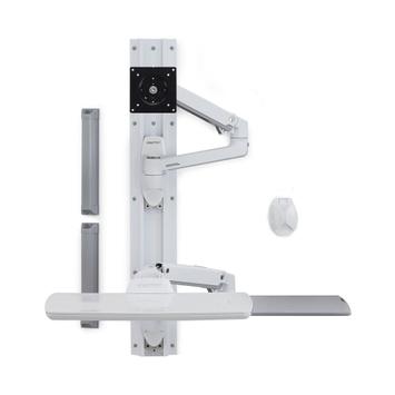 Ergotron LX Wall Mount System monteringssett - Patented Constant Force Technology - for LCD-skjerm / tastatur / mus - hvit (45-551-216)