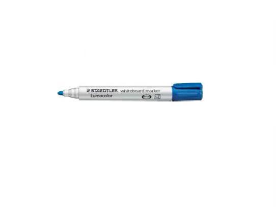 STAEDTLER 351-3 Lumocolor Whiteboard Marker Bullet Tip -Blue (Box of 10)