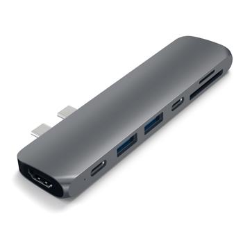 Satechi Satechi USB-C PRO Hub med 4K HDMI 85W space gray (ST-CMBPM)