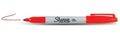 SHARPIE Permanent Marker Fine Tip 0.9mm Line Red (Pack 12) - S0810940