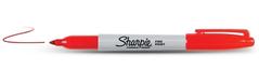 SHARPIE Permanent Marker Fine Tip 0.9mm Line Red (Pack 12) - S0810940