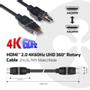 CLUB 3D Club3D HDMI-Kabel A -> A 2.0 360ø Drehbar 4K60Hz UHD 2 Meter retail (CAC-1360)