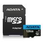 A-DATA ADATA 128GB Micro SDXC V10 85MB/s + adapter (AUSDX128GUICL10A1-RA1)