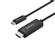 STARTECH 2 m (6 ft.) USB-C to HDMI Cable - 4K at 60Hz - Black - external video adapter - VL100 - black (CDP2HD2MBNL)