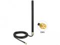 DELOCK LTE UMTS GSM Antenna SMA plug 3 dBi omnidirectional fixed with connect (89529)