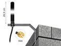 DELOCK LTE UMTS GSM Antenna SMA plug 3 dBi omnidirectional fixed with connect (89529)