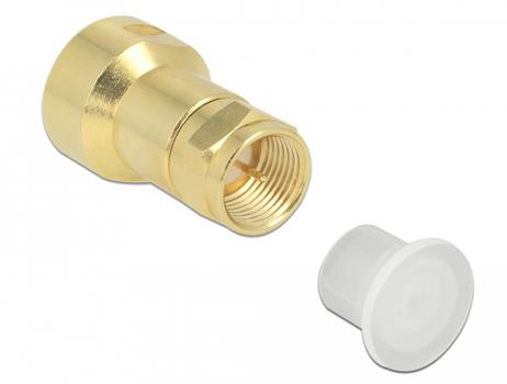 DELOCK Dust Cover for F plug 10 pieces transparent (60164)