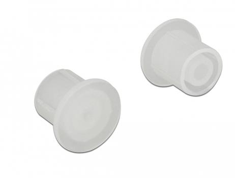 DELOCK Dust Cover for F plug 10 pieces transparent (60164)