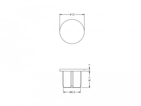 DELOCK Dust Cover for F plug 10 pieces transparent (60164)