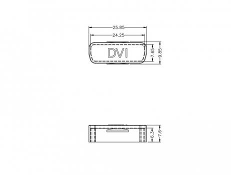 DELOCK Dust Cover for DVI female 10 pieces transparent (60161)