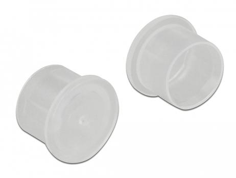 DELOCK Dust Cover for SMA plug 10 pieces transparent (60163)