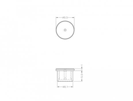 DELOCK Dust Cover for SMA plug 10 pieces transparent (60163)