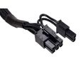 CORSAIR Type 4 Sleeved black PCI-E cable with pigtail connector and capacitors for Type 4 PSU (CP-8920143)