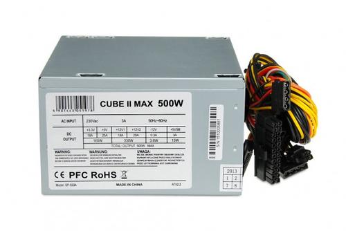 IBOX POWER SUPPLY I-BOX CUBE II ATX 500W 12 CM FAN (ZIC2500W12CMFA)