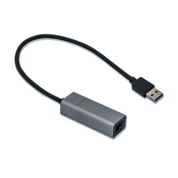 I-TEC USB 3.0 Metal Gigabit Ethernet Adapter 1x USB 3.0 to RJ-45 LED for Notebook Tablet PC Windows Mac Linux Android (U3METALGLAN)