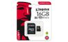 KINGSTON microsSD 16GB Canvas Select Class 10 UHS-I speed upto 80MB/s read flash card (SDCS/16GB)