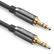 DELEYCON Audio Cable - 3,5mm male to 3,5mm male, 10,0m - Black - Minijack