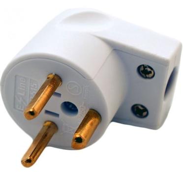 MERCODAN EDB stikprop hvid, Vinklet (940133)