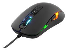 DELTACO DM110 Optical gaming mouse, 7 buttons, breathing LEDs, USB, black