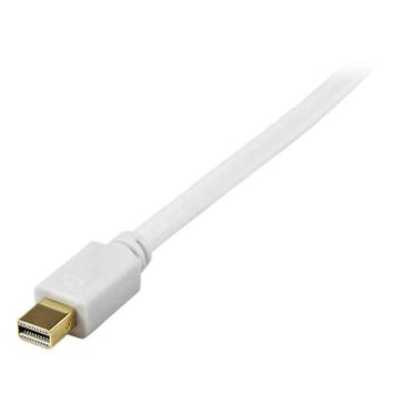 StarTech 3 ft Mini DisplayPort to DVI Active Adapter Converter Cable - 3ft (0.9m) Active mDP to DVI M/M Cable - 1920x1200 - White (MDP2DVIMM3WS) - DisplayPort-kabel - 90 cm (MDP2DVIMM3WS)
