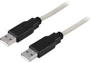 Deltaco USB 2.0 kabel Typ A hane - Typ A hane 5m
