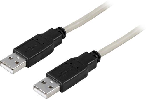 DELTACO USB 2.0 kabel Typ A hane - Typ A hane 1,0m (USB2-7)