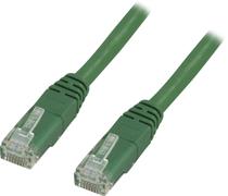 DELTACO UTP Cat.5e patch cable 3m, green