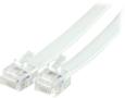 DELTACO modular cable RJ12 / 6C, 3m, white