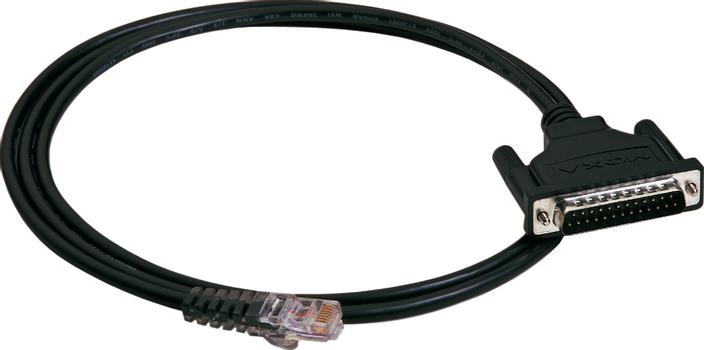 MOXA RJ45-kabel till Nport-server,  1xDB25ha, 1,5m (CBL-RJ45M25-150)