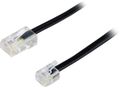 DELTACO Telephone cable - 1 m - black