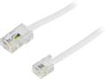 DELTACO Telephone cable - 2 m - white