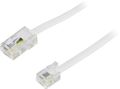 DELTACO Telephone cable 5m RJ-45 Male RJ-11 Male