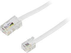 DELTACO Telephone cable 5m RJ-45 Male RJ-11 Male
