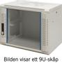 TOTEN 19" seinäkaappi,12U, 600x450, lasiovi, valkoinen