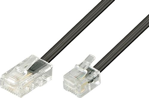 DELTACO Telephone cable 3m RJ-45 Male RJ-11 Male (DEL-1703S)