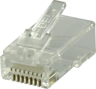 DELTACO RJ45 connector for patch cable, cat6, 20-pack (MD-18)