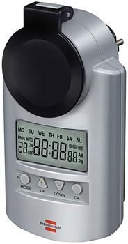 BRENNENSTUHL digitaltimer,  jordad, 12/24h, IP44, 240V/ 16A/ 3680W,  silv (1507490)