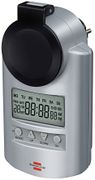 Brennenstuhl digitaltimer, jordad, 12/24h, IP44, 240V/16A/3680W, silv