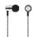 STREETZ in-ear hörlurar med tygklädd kabel, 1,2m kabel, silver