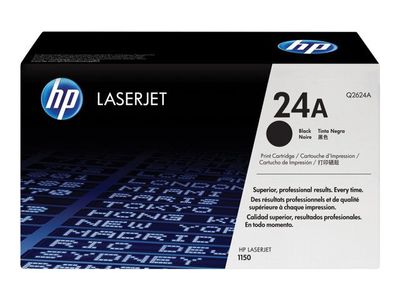HP 24A original LaserJet-tonerkassett,  svart (Q2624A)
