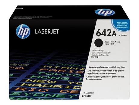 HP 642A - svart - original - LaserJet - tonerpatron (CB400A) (CB400A)