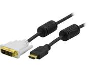 Deltaco Videokabel - enkeltlenke - HDMI / DVI - HDMI (hann) til DVI-D (hann) - 2 m