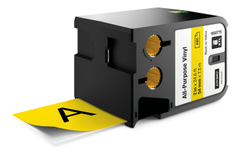 DYMO XTL Universal vinyl tape Sort/Gul 54mm