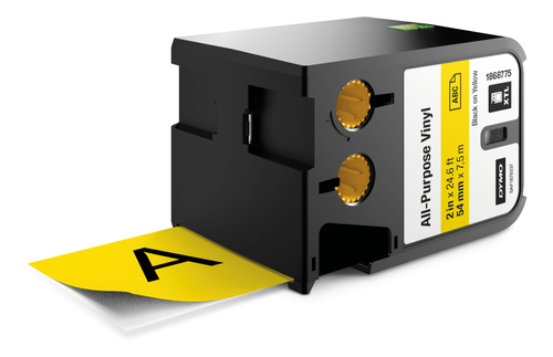 DYMO XTL TAPE VINYL PERMANENT ENDLESSLY 54MM X 7M BLACK SUPL (1868775)