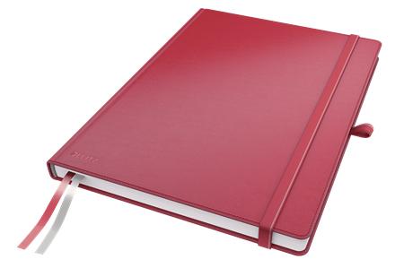 LEITZ COMPLEET NOTEBOOK LEITZ HARDBACK A4 CHECKED RED (44710025)