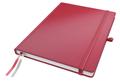 LEITZ COMPLEET NOTEBOOK LEITZ HARDBACK A4 CHECKED RED
