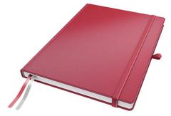 LEITZ COMPLEET NOTEBOOK LEITZ HARDBACK A4 CHECKED RED