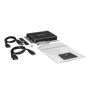 STARTECH DUAL DRIVE M.2 SATA ENCLOSURE - RAID - USB 3.1 GEN 2 USB C/USB A ACCS (SM22BU31C3R)